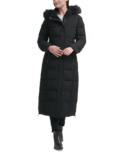 Dkny Women's Stretch Faux-Fur-Trim 