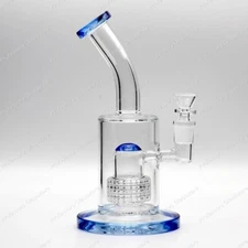 9" Matrix Percolator Curved Bong MULTIPLE COLORS Thick High Quality Glass Pipe