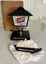 Vintage 1957 Schlitz Beer - Lighted 4-Sided Lamp Post - Back Bar Sign W/Org Box