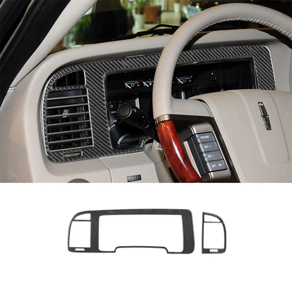 Kit de cubierta interior completo de fibra de carbono de 31 piezas para Lincoln Navigator 2007-2014 Foto 2 de 4