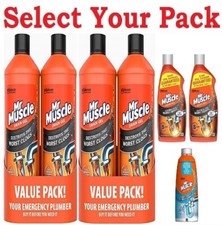 Mr Muscle Drain Unblocker Sink Drain pipes Cleaner Heavy Duty Drain Gel Unblock