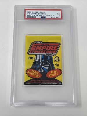 1980 OPC (not Topps) Star Wars ESB Series 3 Wax Pack PSA 7 NM LowPop (NO 10s)