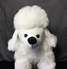 Dan Dee White French Poodle Plush Realistic Groomed Stuffed Animal 2016