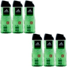 Adidas ACTIVE START Duschgel 6 x 400ml XL Flasche - Körper - Haare - Gesicht