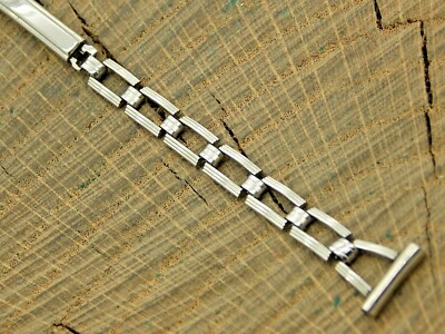 Saber Quality Vintage Stainless Deployment Clasp Watch Band 11mm NOS Unused
