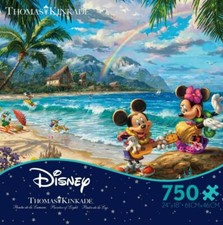 Ceaco Disney Thomas Kinkade: Mickey And Minnie Hawaii Puzzle - 750 Piece - NSB