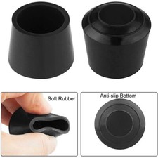 Rubber Chair Ferrules AntiScratch Floor Protector Table Feet Leg Cap End Black