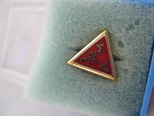 Pin International Assoc of Machinists 30 years AM Triangle Red Pin