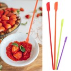 Small Rubber Spatula Makeup Thin Jar Scraper Mini Silicone Spatula Set