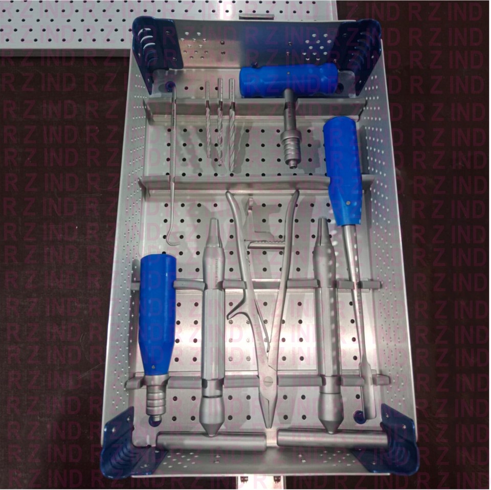 BROKEN SCREW REMOVAL SET SCREW EXTRACTION SET ORTHOPEDIC SPINE