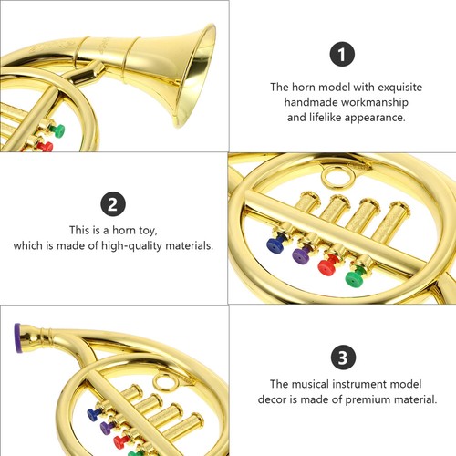 French Horn Model Toy Musical Instruments Horns Baby Boy Child Kids - 第 11/12 張圖片
