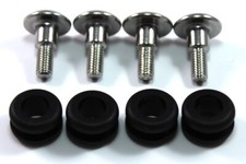 4x Rubber Fairing Grommet Yamaha  R1 R6 Grommets & m6 Stainless Shoulder Bolts