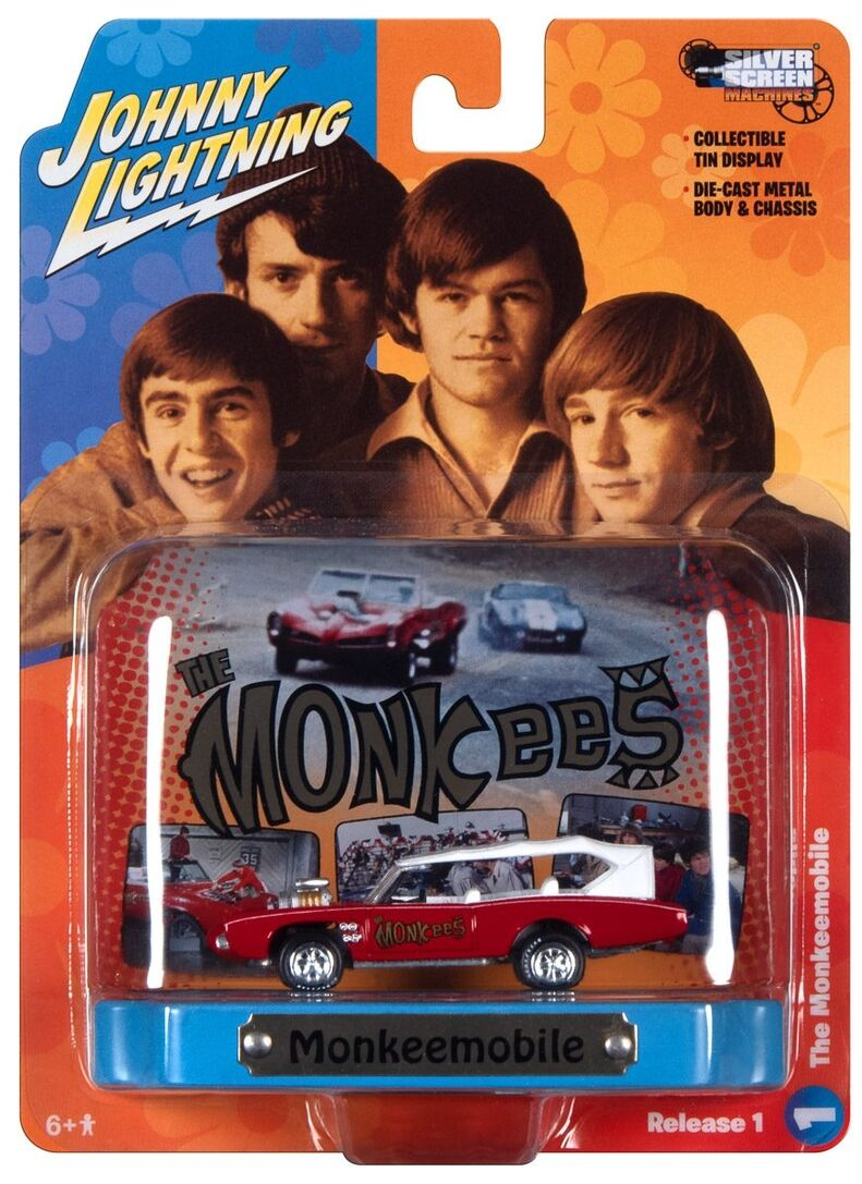 Johnny Lightning The Monkee Mobile Silver Screen Diorama 2023 R1 1:64 Diecast