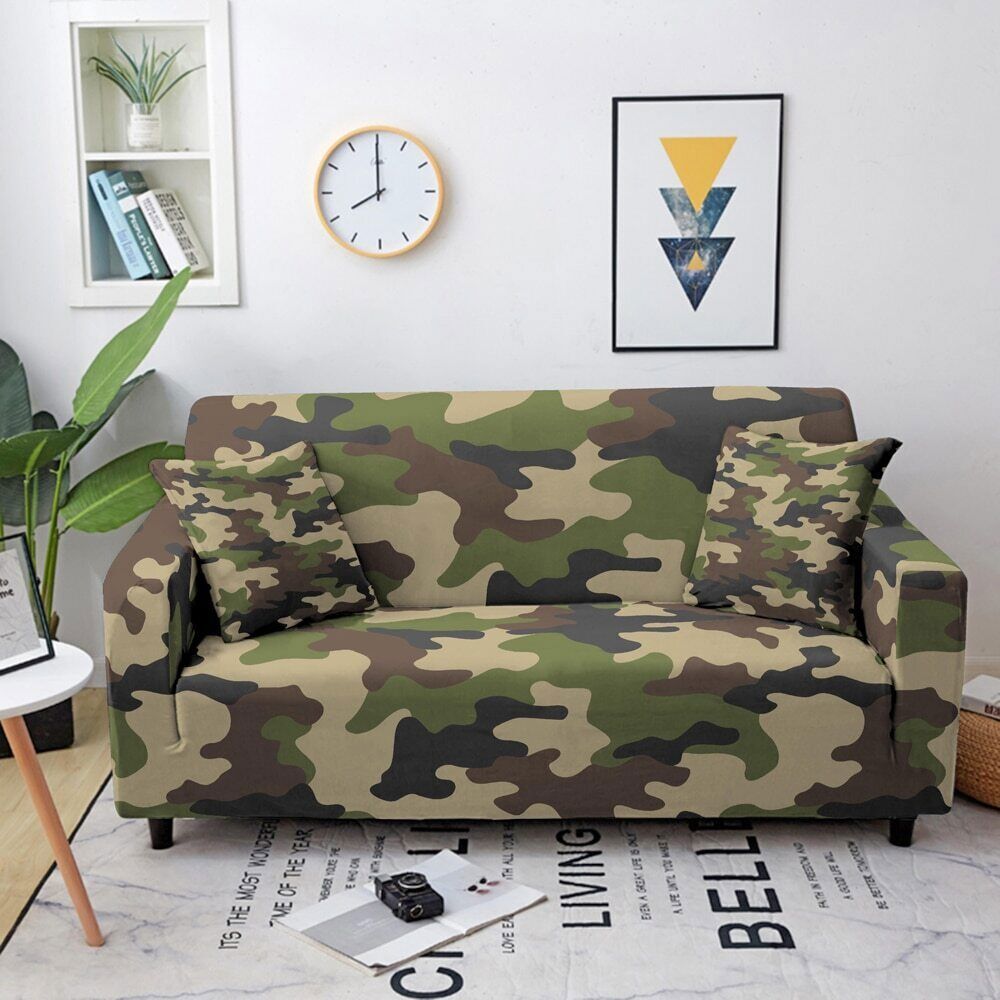 Elastic Sofa Cover Camouflage Couch Cover Sofa Slipcover