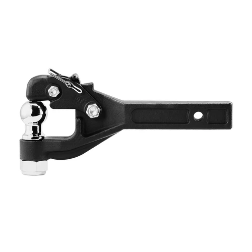Heavy-Duty Pintle Hitch Receiver Hook - 2" Receiver, Fits 2.5" to 3" Lunette Rin
