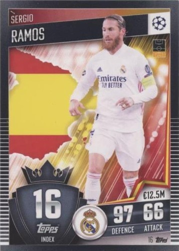 Sergio Ramos 100 Club XI Foil 433 Match Attax 2018 2019 Real
