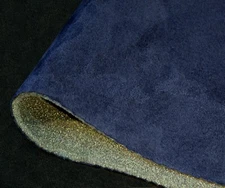 Dark Navy Blue Suede Foam Backed Headliner Fabric Car Interior Lining 108"x60"