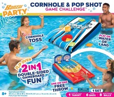 Banzai 2-in-1 Cornhole & Basketball Target Toss Games, Ages 8 and up