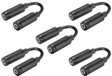 Lot of 5 - Insignia 4in. 3.5mm Stereo Audio Female to Female Jack Coupler