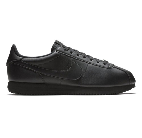 nike cortez basic leather black