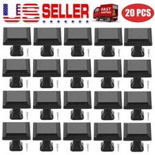 20 Pack Door Knobs Cabinet Furniture Handle Cupboard Drawer Kitchen Square Pull