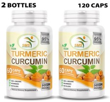 Turmeric Curcumin with Bioperine 1000mg High Absorption Strong 120 Capsules