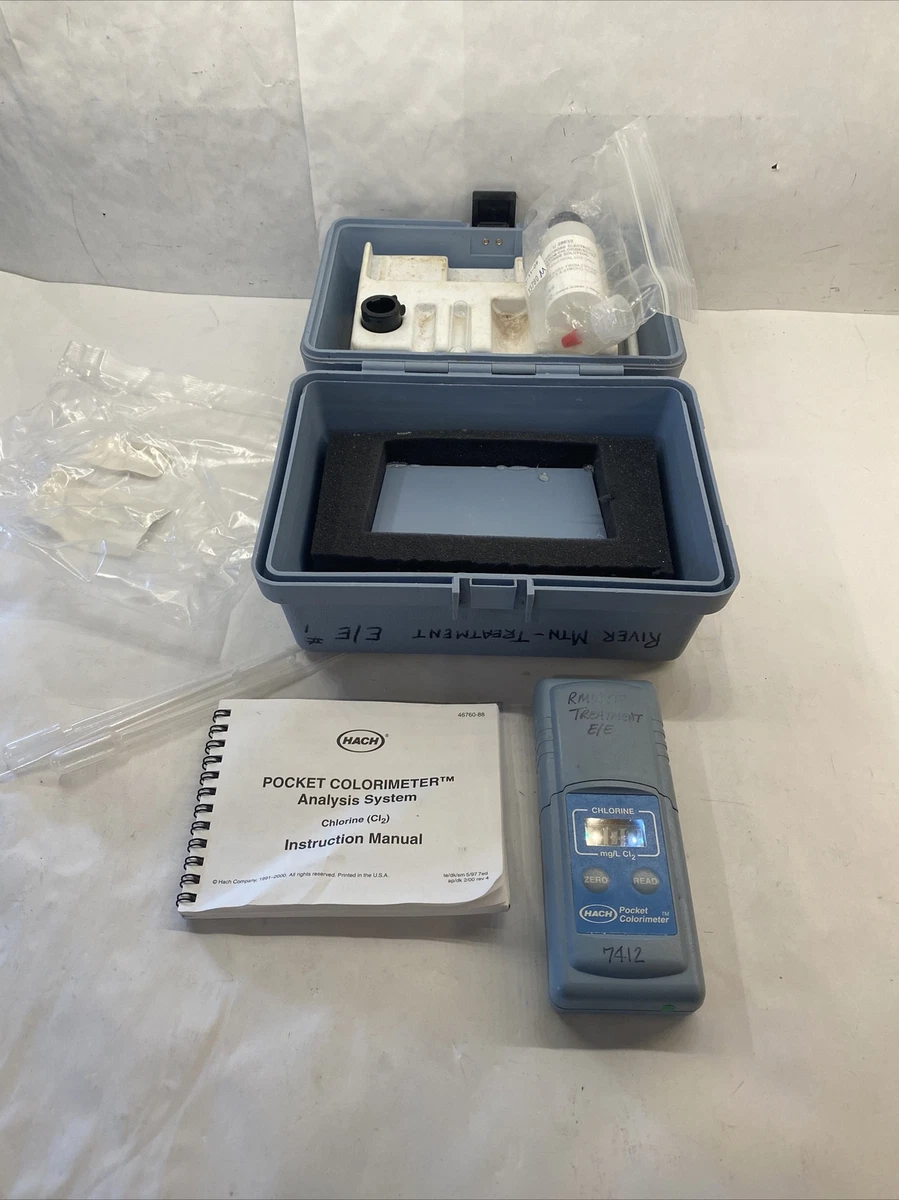 Surplus (44) Hach Pocket Colorimeter Chlorine PH Test Kits