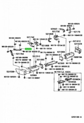 Toyota Genuine OEM FILLER, REAR BUMPER, LH LAND CRUISER FZJ7#,GRJ7
