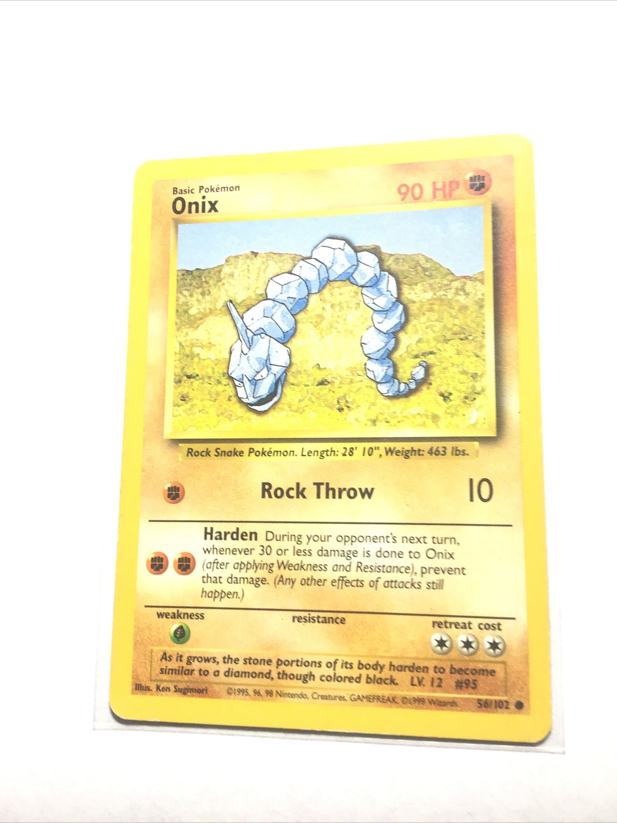 ONIX - 56/102 - Base Set - Pokemon Card - HP