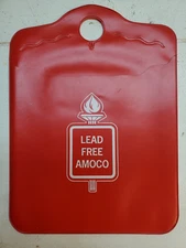 NOS 1970s VINYL LITTER BAG from AMOCO GAS STATION - Lead Free Amoco