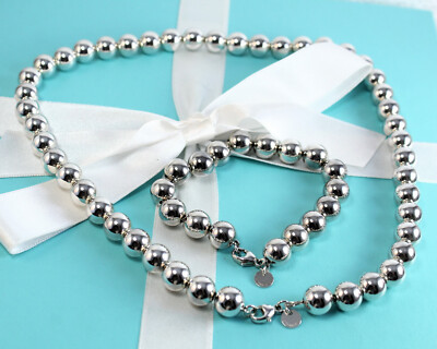 Tiffany Co Sterling HardWear 10mm Ball Necklace Matching
