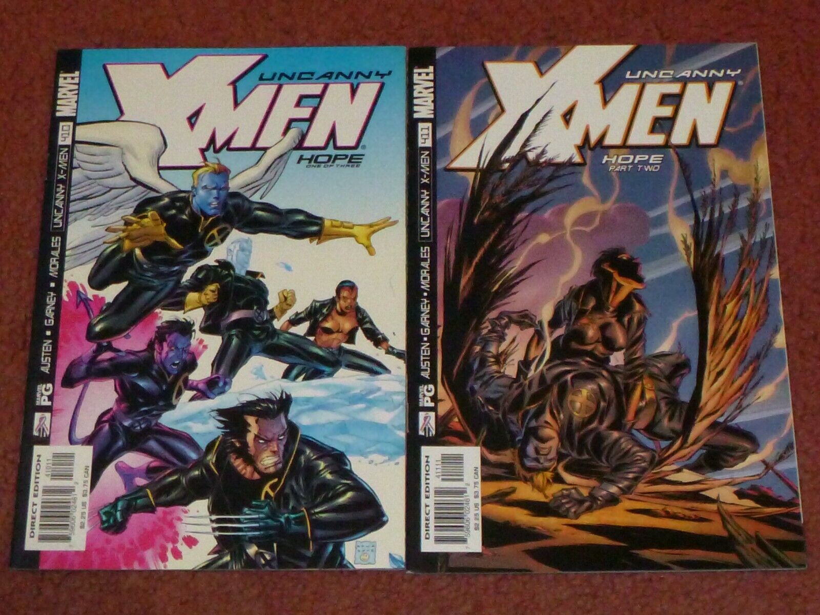 UNCANNY X-MEN lot - 10 issues, #s 410 - 419  (Marvel, 2002-2003)