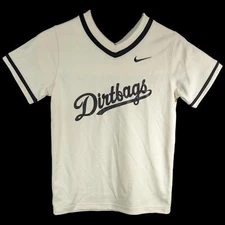 Dirtbags Kids Baseball Jersey Medium Long Beach Shirt Boys OFF White Nike #35