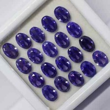 16 Pcs Natural Certified Tanzanite Purple Oval Shape Loose Gemstone 7x5 MM Lot