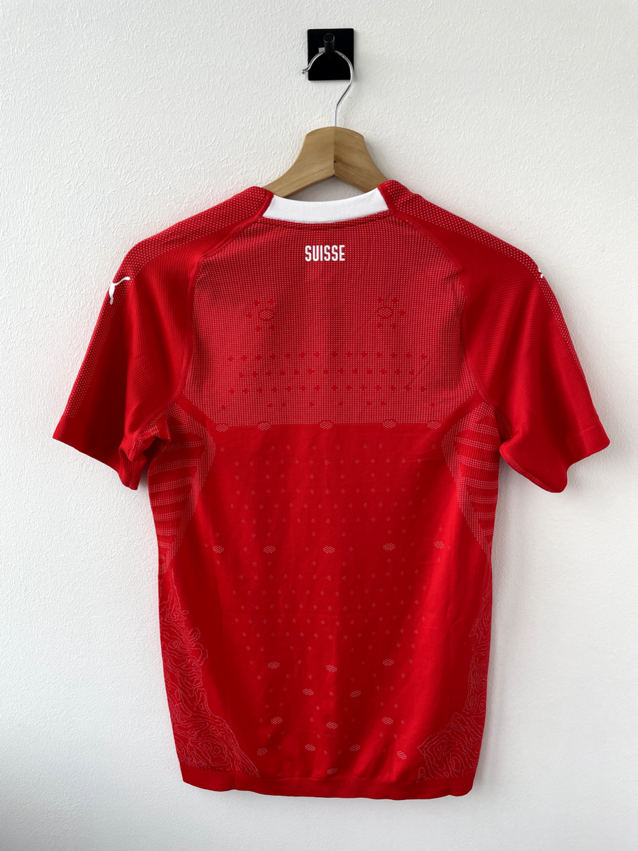 PLAYER ISSUE SWITZERLAND 2018 HOME FOOTBALL SHIRT JERSEY TRIKOT