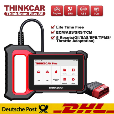 2026 ThinkScan Plus S6 Profi KFZ Diagnosegerät Auto OBD2 Scanner TPMS EPB SAS Öl