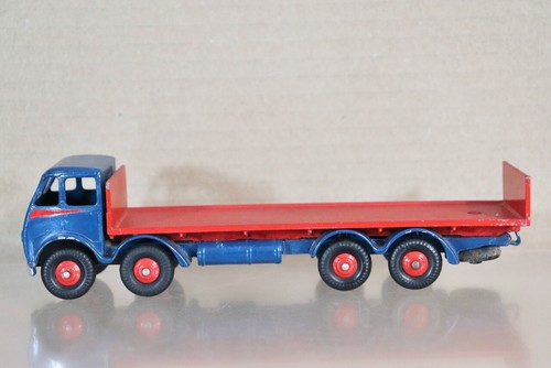 Dinky Spielzeug 503 Neu Gestrichen Blau & Rot Foden Flat Lkw Mit Hintere - Bild 3 von 9