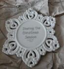 PRECIOUS MOMENTS "SHARING THE CHRISTMAS SEASON" 1999 SNOWFLAKE *BRAND NEW* LOOK! — photo 2