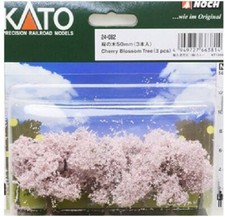 KATO N Gauge 24-082 Sakura no Ki 50 mm (3 piezas) / Cerezo en flor / NUEVO