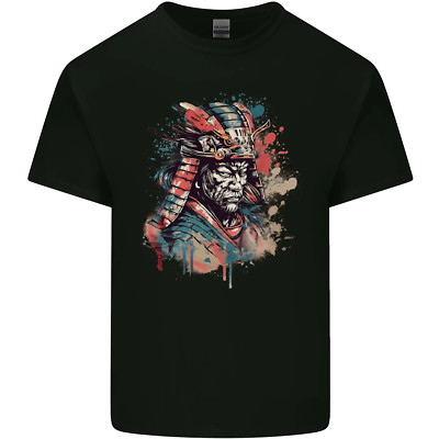 Samurai Elder Fantasy Krieger Bushido Ronin Kinder T-Shirt Jungs Mädchen