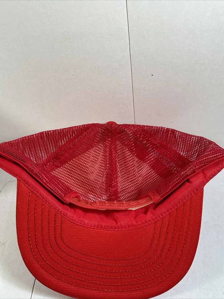 Gorra de Colección Schmidtberger Construcción SnapBack Roja Blanca Malla Kansas Foto 3 de 4