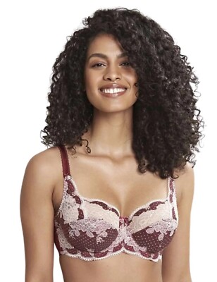 Panache Clara Pflaume Bügel-BH mit voller Tasse UK 30F