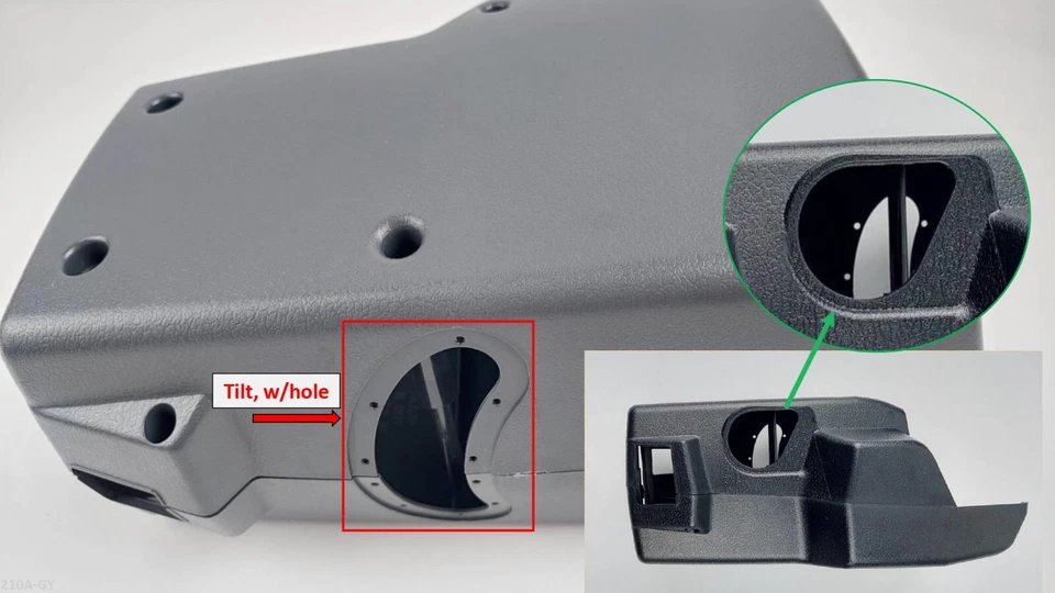 Fits For 1986-92 NISSAN HARDBODY D21 PATHFINDER Steering Column Cover Gray TILT - Image 2 of 4