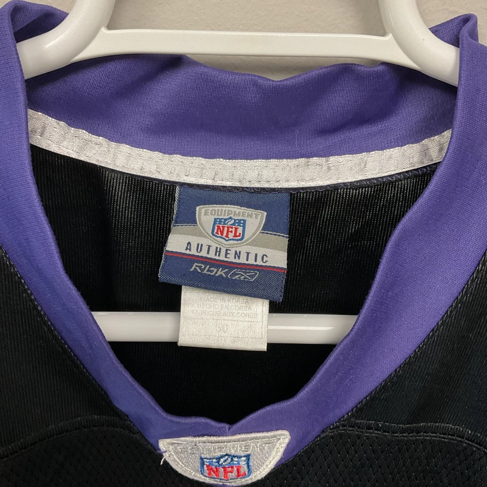 Camiseta de fútbol Joe Flacco Baltimore Ravens Reebok #5 para hombre 50 Foto 3 de 4