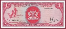 Trinidad Tobago 1 Dollar Us. Bruce P-30a (1977) UNC