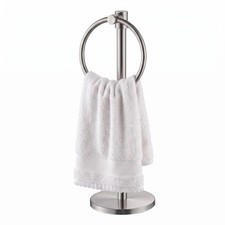 Standing Towel Holder   Stainless Steel Hand Towel Stand,Freestanding Towel Ring