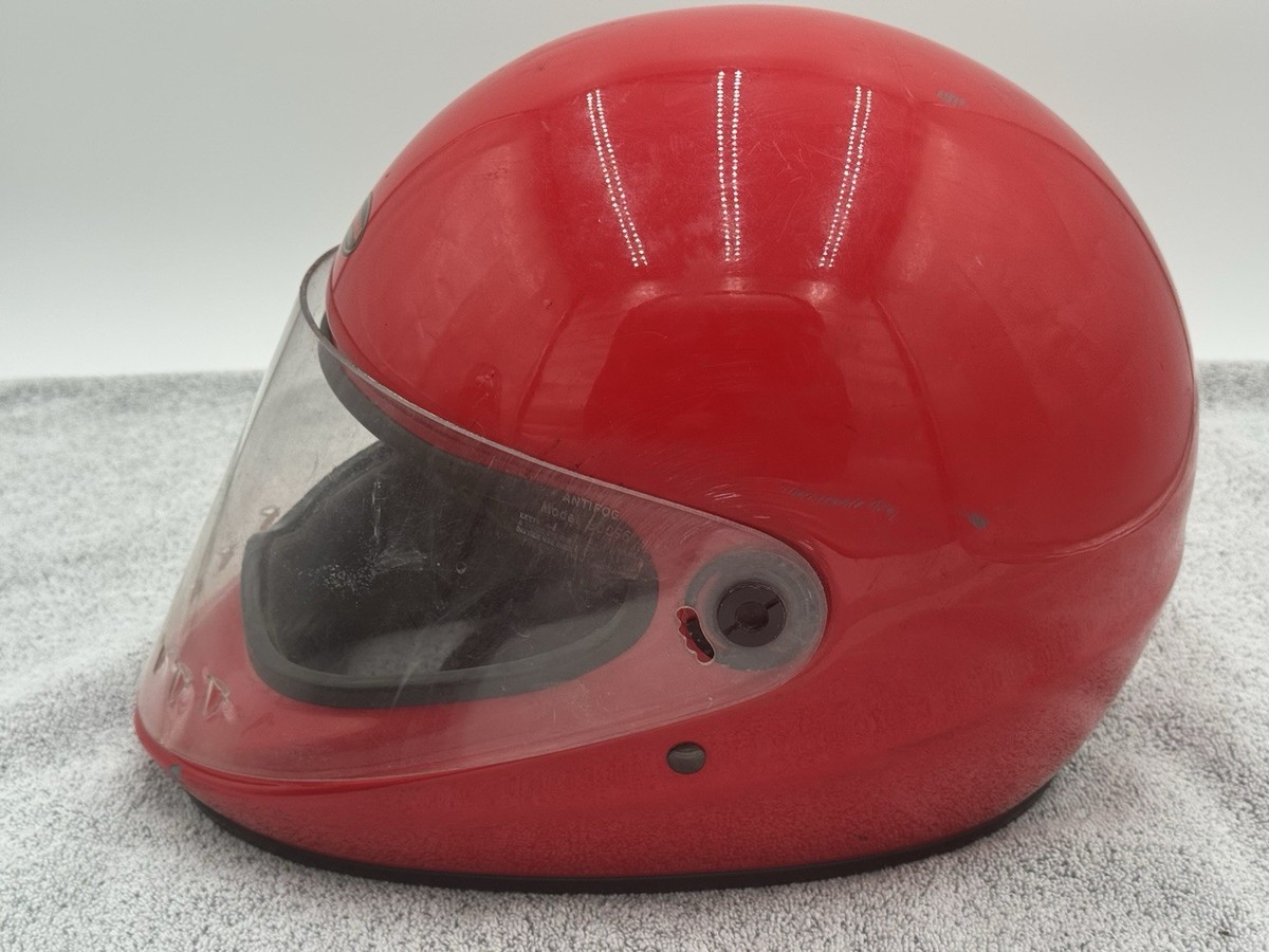 YAMAHA by BELL Wedge Style Motorcycle Helmet Red X-Large Vintage