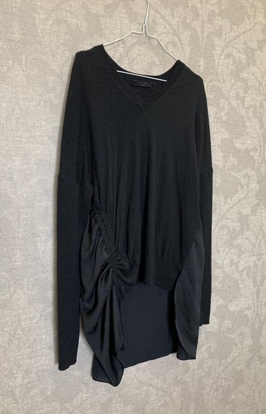 Women AllSaints Sweater Black Wool 38 / M / 46 #4UGL