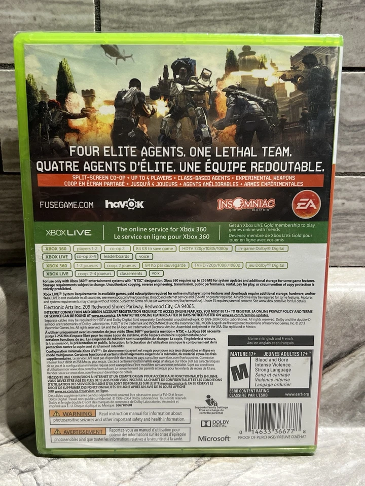 FUSE - Microsoft XBOX 360 - NEW / Sealed - Image 2 of 3