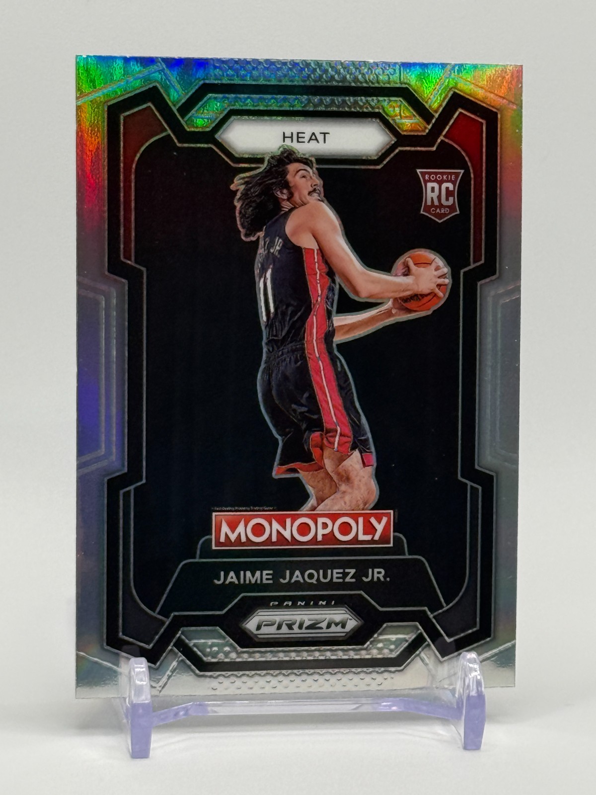 2023-24 Panini Prizm Monopoly - Jaime Jaquez Jr. #48 Silver Prizm Heat (RC)